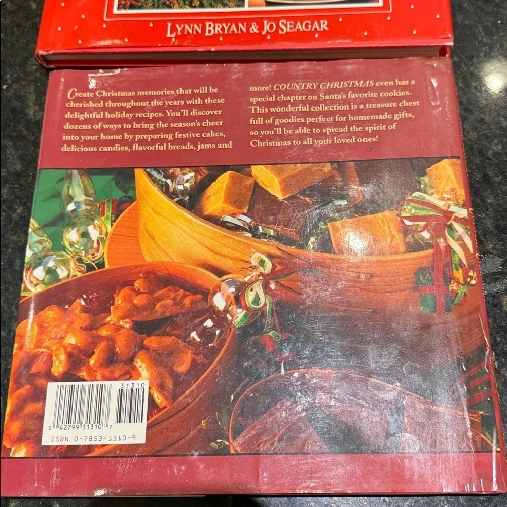 Vintage Country Christmas Cookbook and Christmas Heirloom Book